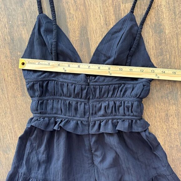 En Saison Navy Tiered Midi Dress - Picture 3 of 4